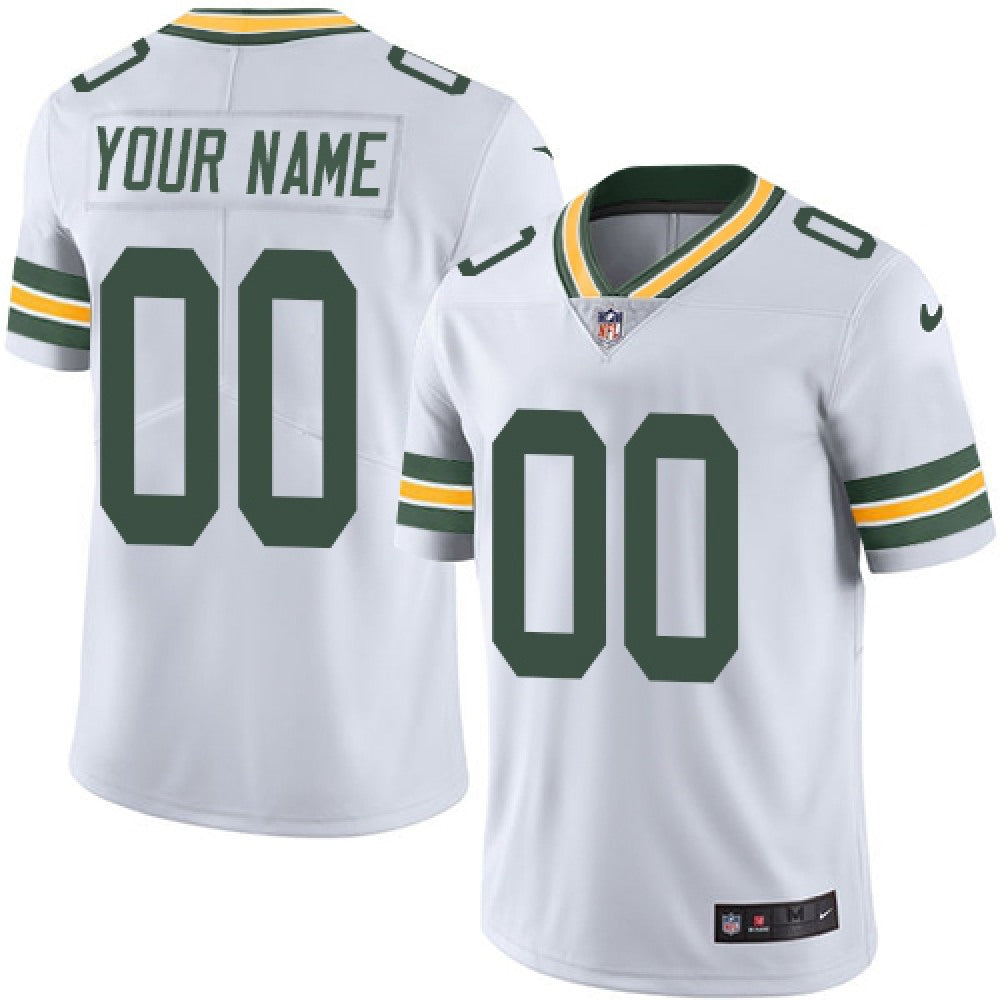 Green Bay Packers White Vapor Untouchable NFL Stitched Limited Jersey