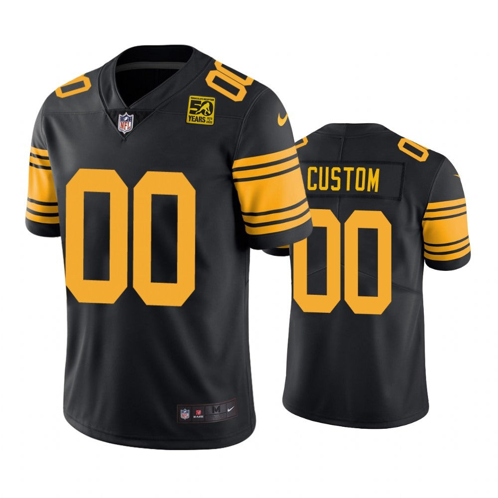 Men's Pittsburgh Steelers Active Player Black 2023 Color Rush 50th Anniversary Limited Jersey