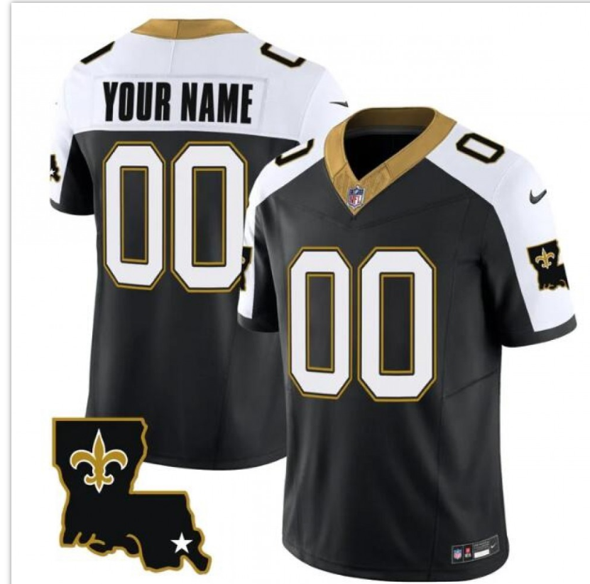New Orleans Saints Black White F.U.S.E. 1987 Legacy Vapor Stitched Jersey
