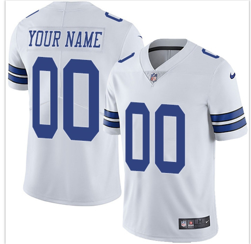 Dallas Cowboys White Vapor Untouchable NFL Stitched Limited Jersey