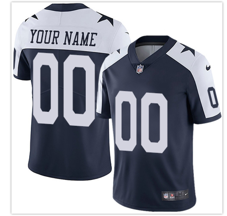 Dallas Cowboys Navy Blue Thanksgiving Vapor Untouchable NFL Stitched Limited Jersey