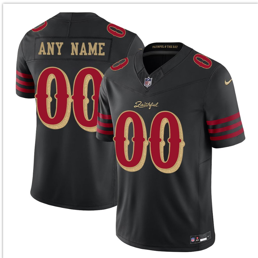 San Francisco 49ers Black Rivalries Collection F.U.S.E. Vapor Limited Stitched Jersey