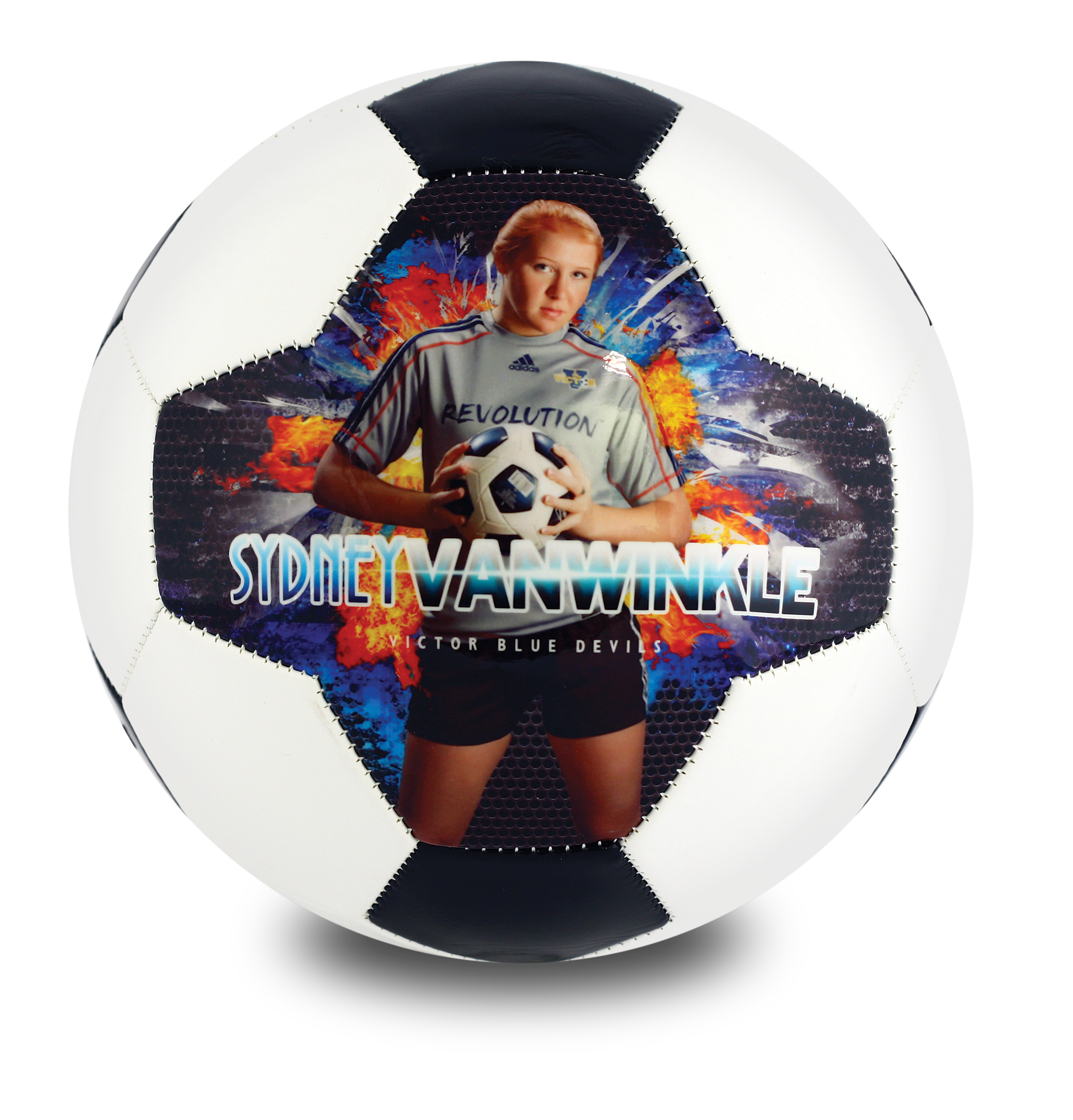 Custom soccer ball