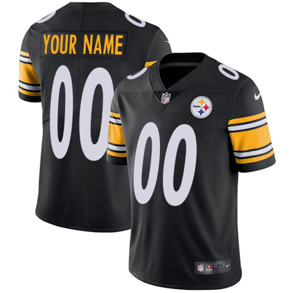 Men's Pittsburgh Steelers Black Team Color Vapor Untouchable NFL Stitched Limited Jersey